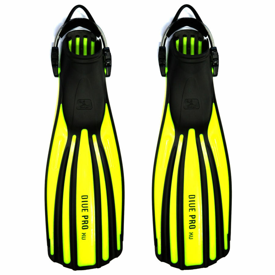 Divepro: XU buitenwater vinnen met RVS springstraps