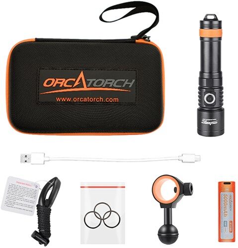 Orcatorch: D710 Video Duiklamp PROMO KIT