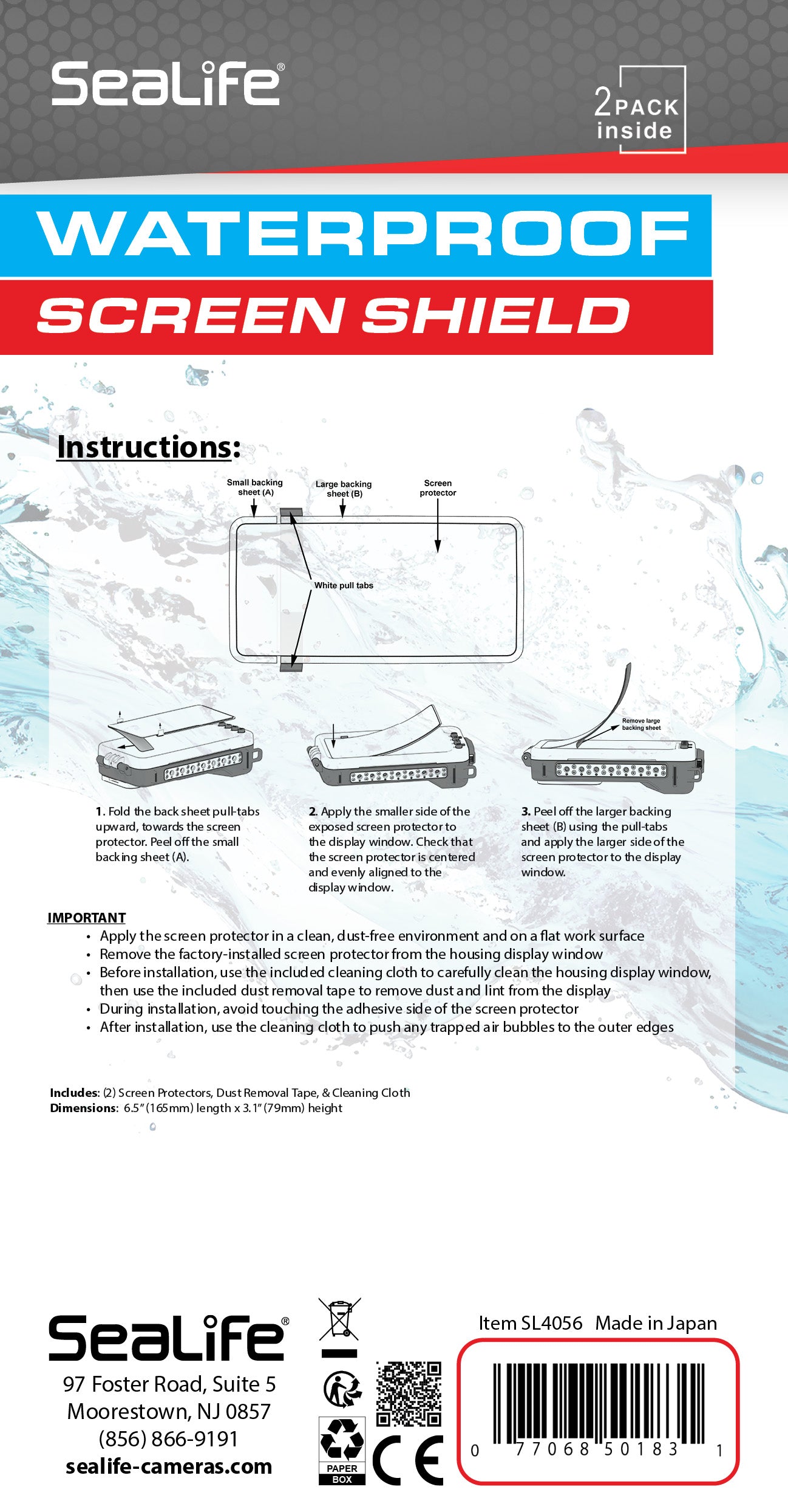 SeaLife Screen Shield for SportDiver Ultra