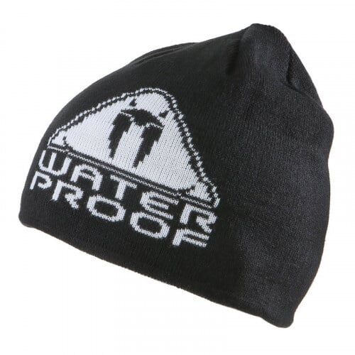 Waterproof: Beanie black reversible