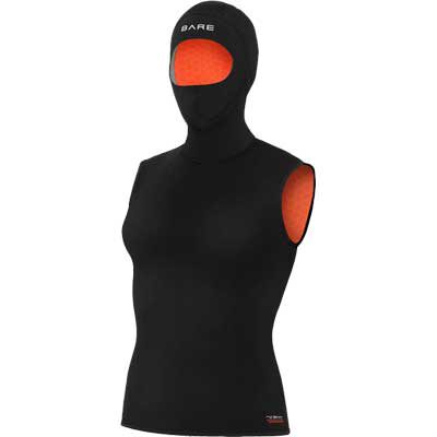 Bare: 5/3 mm Ultrawarmth Hooded Vest Black / Dames