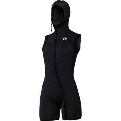 Bare: 7 mm Hooded step-in Vest Dames