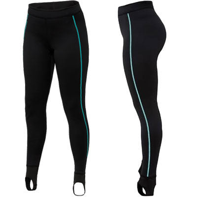 Bare: Ultrawarmth Base Layer Legging Black/Aqua Dames