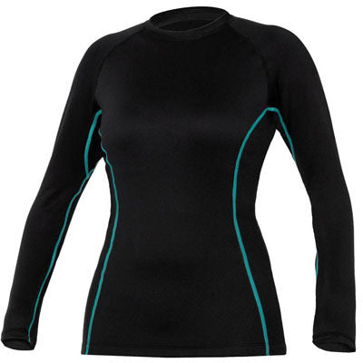 Bare: Ultrawarmth Base Layer Top Black/Aqua Dames