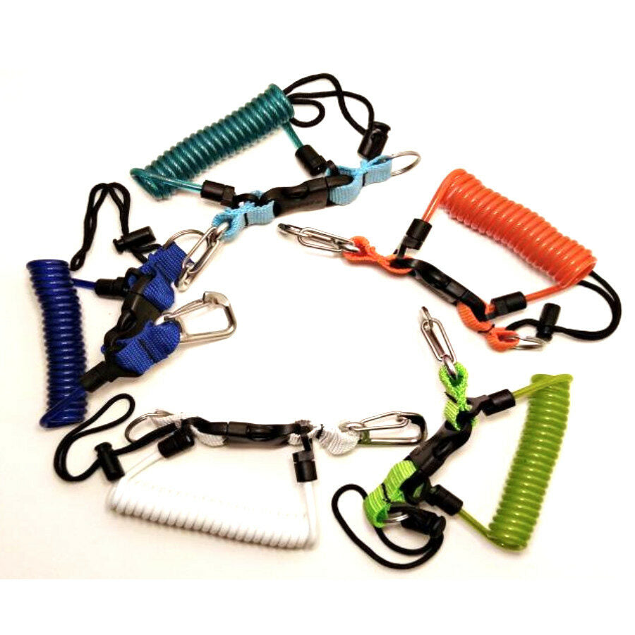 DivePro: Lanyard spiraalkabel rvs