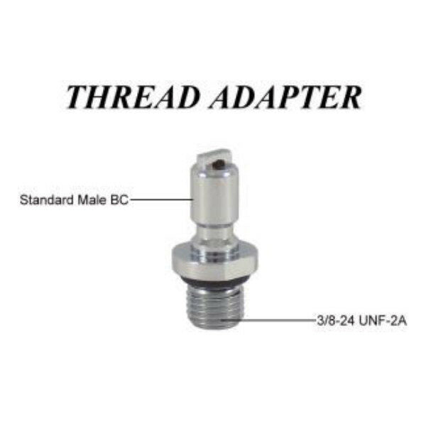 Divepro: Schroefdraadadapter 3/8″