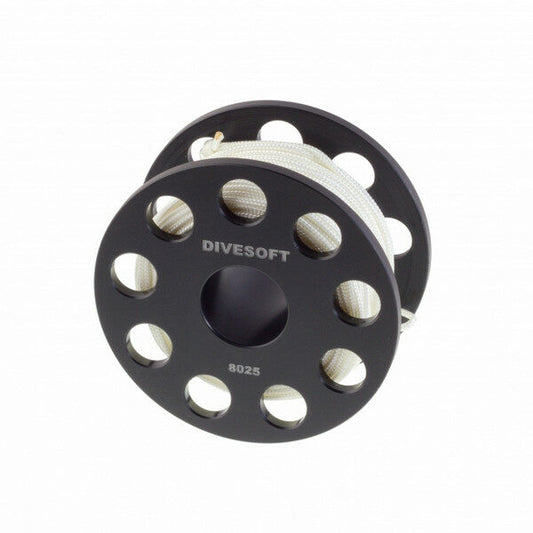 Divesoft: spool 25 meter, vingerspoel