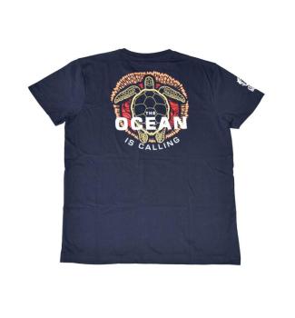 Ladies T-Round-Neck Shirt - THE OCEAN IS CALLING