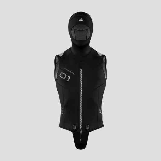 Waterproof O1 Overvest 5mm mit Kapuze