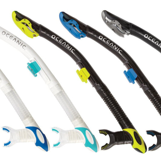 Oceanic: Ultra Dry snorkel in 5 kleuren